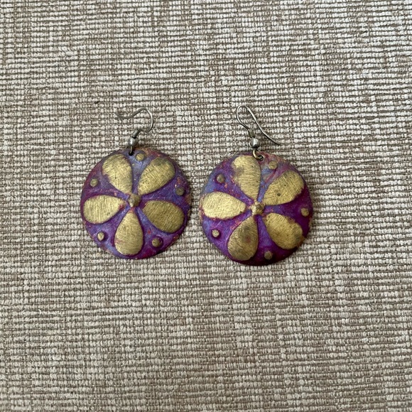 Set of 3 Vintage Boho Dangle earrings - Picture 4 of 7